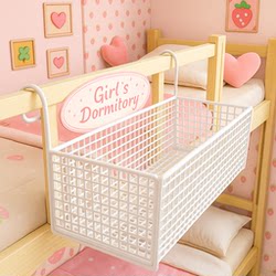 Bedside Storage Rack Dormitory Essentials Bedside Hanging Basket College Student Bunk Bed Snack Rack Dormitory Storage Basket