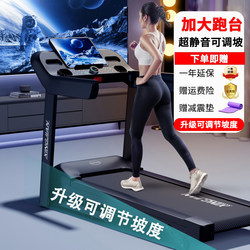 Fitness Treadmill for Home Use, Small Foldable Multi-Functional Silent Treadmill for Indoor Walking, Suitable for Large Gyms