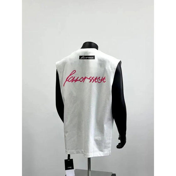 
Increase size 300*0.5kg casual pure cotton sleeveless sports vest for boys in summer versatile simple fitness loose crans 2