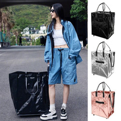 Hao Ken Trolley Shopping Bag Foldable Storage Handbag with Wheels for Outdoor Business Trips and Travel, Large Capacity Camping Bag