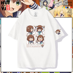 Lu Naizi Tiger Vision Peripheral Tiger Joint Short-Sleeved T-Shirt for Men and Women Summer Two-Dimensional Pain Clothing Loose Students