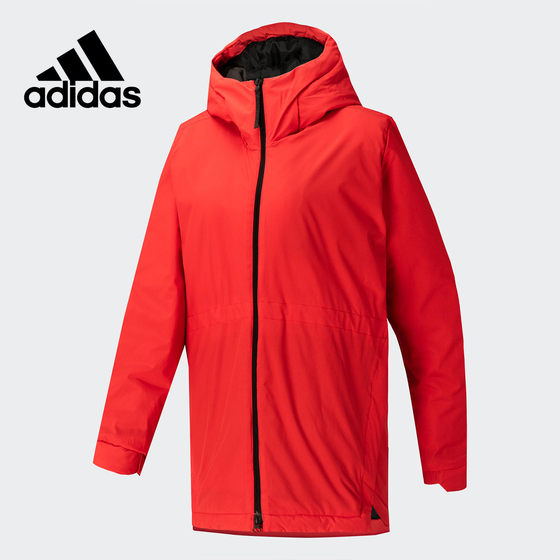 Adidas/Authentic Women's Winter Outdoor Sports Hooded jacket, jacket, cotton jacket FT8914