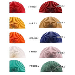 Background Wedding Decoration Wall Decoration Red Half-Fan Venue Folding Fan Exhibition Booth Props Festive Red Paper Fan