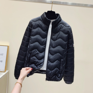 Thin down cotton jacket for women in 2025 new autumn and winter cotton jacket loose short Korean version small cotton jacket work jacket