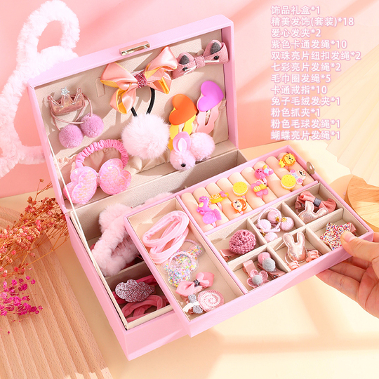 Fengcai プリンセスヘアアクセサリーセット - 女の子へのギフトボックス