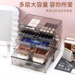 Cosmetic Storage Box, Drawer-Type Desktop Transparent Lipstick and Skin Care Product Storage Box, Organizing Rack, Dormitory Essentials