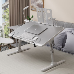 Small Bed Table for Dormitory, Home Use, Foldable and Adjustable Height, Student Homework and Study Desk, Office Reading Lazy Desk, Bedroom Bay Window Small Table, Writing Desk, Laptop Table, Baby and Children's Dining Table