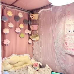 Curtain Decoration Accessories Small Jewelry Cloud Hanging Curtain Dormitory Bed Bed Curtain Pendant Bed Table Cute Transformation Small Objects