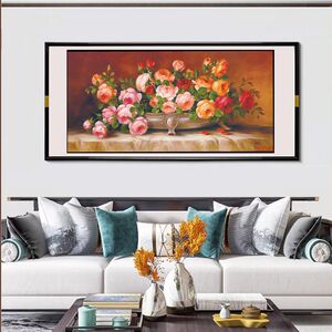 
Su embroidery DIY kit for beginners, peony flower oil painting still life, F full embroidery, living room, bedroom and dining room, embroidery decorative painting