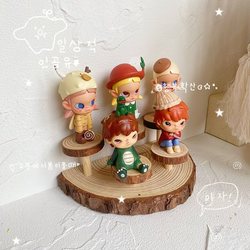 Ono Series Wall-Mounted Semi-Circular Gift Display Stand Doll Storage Desktop Decoration Solid Wood Multi-Layer Forest-Style Display Blind Box