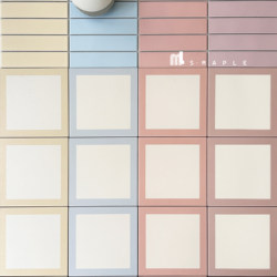 Dopamine Colorful Square Frame Plaid Small Tiles Bathroom Kitchen Balcony Floor Tiles Shop Decoration 200 Tiles