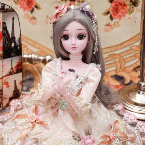 
Dress up simulated doll 60 cm large house play girl children's toy set birthday gift box