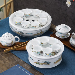 Chaoshan Traditional Kung Fu Tea Set for Home Use, Simple Living Room, Office, Reception, Teapot, Gaiwan, Ceramic Tea Cup