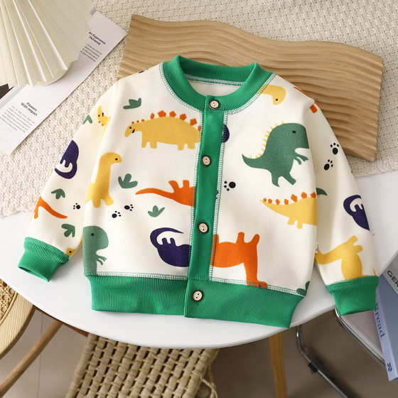 
2025 new autumn and winter children's versatile knitted jackets for boys and girls, warm cardigans and velvet outer sweaters a
