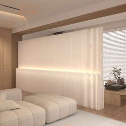 Living Room Screen Partition Office Retractable Partition Paper Wall Exhibition Mobile Background Wall Living Room Luminous Folding Fake Wall