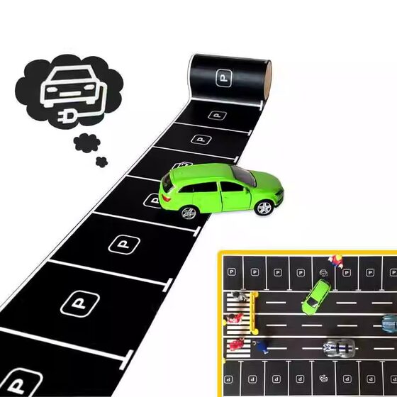 Toy car space stickers children's model lane stickers road highway tape markless stickers DIY parking lot