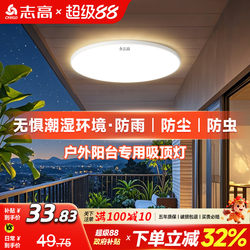 Balcony-Specific Ceiling Light 2026 New Model Insect-Proof Waterproof Small Size Three-Proof Outdoor Super Bright Led Outdoor Round Light