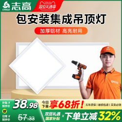 Integrated Ceiling Led Panel Light 300X600 Kitchen Embedded Aluminum Gusset Board Bathroom Special Lighting