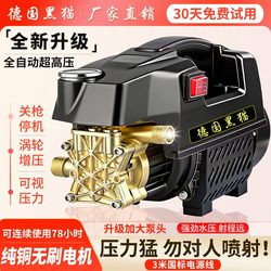 German Black Cat Ultra-High Pressure 220V Household Cleaning Machine High-Power Fully Automatic Car Washing Tool Portable Car Washing Pump