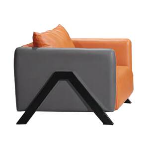 
Zhifeng Furniture leisure office sofa leather sofa reception area business shop sofa modern simple light luxury sofa