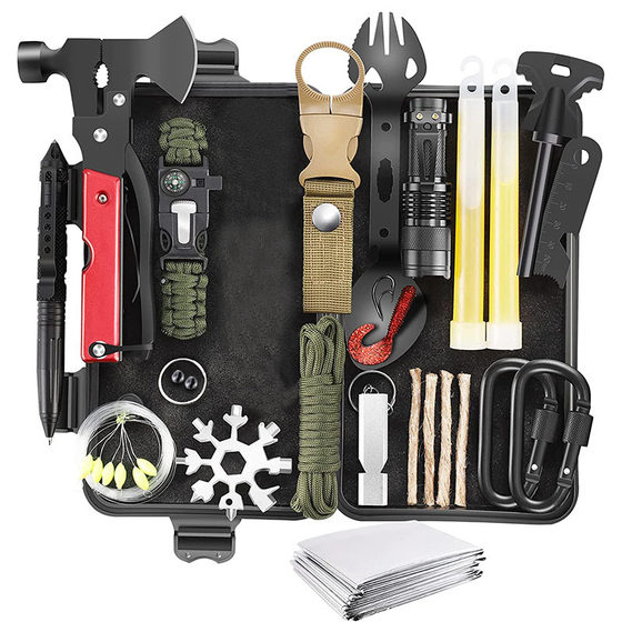 
Outdoor supplies survival tool combination set multi-function EDC camping travel camping emergency equipment