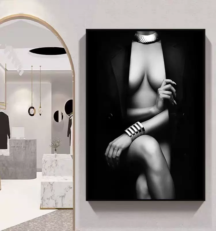 ★注目新作★美術品 黑白 現代 簡単 玄関の装飾画 豪華 寝室の壁画 象 油絵 抽象的 北欧風 客間FX-194 ☆注目新作☆美術品 黑白 現代 簡単 玄関の装飾画 豪華 寝室の