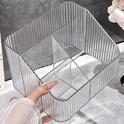 Transparent Storage Box, Cosmetics Organizer, Desktop Lipstick, Makeup Brush, Skin Care Product Pen Holder, Makeup Box Storage Rack