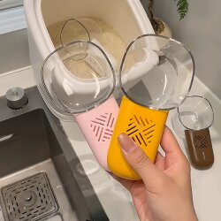 Multifunctional Measuring Spoon with Insect-Proof Design, Kitchen Tool, Small Accessory with Graduated Measuring Cup, Odor-Resistant Flour Spoon for Home Use