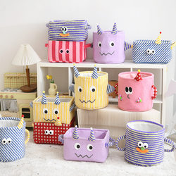 Clothing Storage Box, Thickened Fabric Cartoon Storage Box, Washable Toy Storage Basket, Children's Organizing Box, High Aesthetic Value
