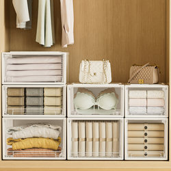 Luyi Wardrobe Storage Box Drawer-Type Storage Cabinet Household Clothes and Pants Organizer Storage Cabinet