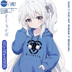 Nasa Blue Archive Collaboration Hoodie Men's Jacket Autumn/Winter Edition Blue Archive Kofu Kajiiko Merchandise Clothing Cotton