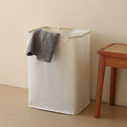 Japanese-Style Dirty Laundry Basket, Modern and Simple Clothing Storage, ins Style Laundry Basket, Waterproof Dirty Clothes Hamper, Foldable for Home Use