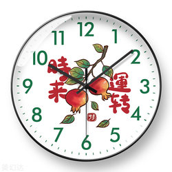 Time Comes and Goes, Wall Clock, Everything Goes Well, Clock, New Chinese Style Clock, Wall-Mounted, Living Room, Chinese Style, Creative, Silent Clock