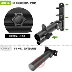 Wall-Mounted Barbell Rack, Rowing Machine, Landmine Barrel Holder, Olympic Bar Storage Rack, Multi-Functional Fitness Equipment