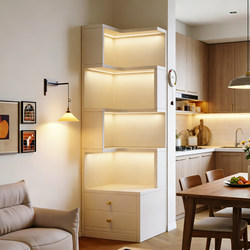 Corner Cabinet, Sideboard, Kitchen Corner Storage Rack, Dining Room, Living Room Corner L-Shaped Right-Angle Storage Cabinet, Floor-Standing Corner Cabinet