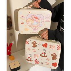 Trendy and Popular Portable Makeup Bag for Women, Large Capacity Cosmetic Brush Storage Bag, High-Value Toiletry Bag