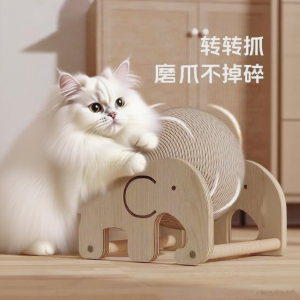 Cat climbing frame, cat scratching ball, wear-resistant cat claw board roller, vertical scratch-resistant, non-shedding, self-entertaining cat toy to relieve boredom