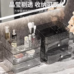 Cosmetic Storage Box Desktop Dust-Proof High-End Dressing Table Skin Care Products Lipstick Acrylic Drawer-Type Storage Rack