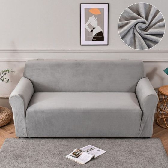 Silver fox velvet one-piece sofa cover all-inclusive high elastic sofa I cushion cover home fabric super soft sofa cover