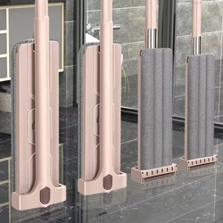 New Hands-Free Flat Mop for Home Use, One-Step Cleaning, Dry and Wet Dual-Use, Lazy Person's Magic Tool, Absorbent Mop