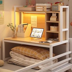 Bed Computer Desk, a Dormitory Essential for College Students, Bed Desk for Upper and Lower Bunks, Storage Desk, Bedside Study Desk, Bed Desk