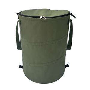 
Camping storage folding trash can with lid Large villa courtyard gardening outdoor bin thickened Oxford cloth garbage rack