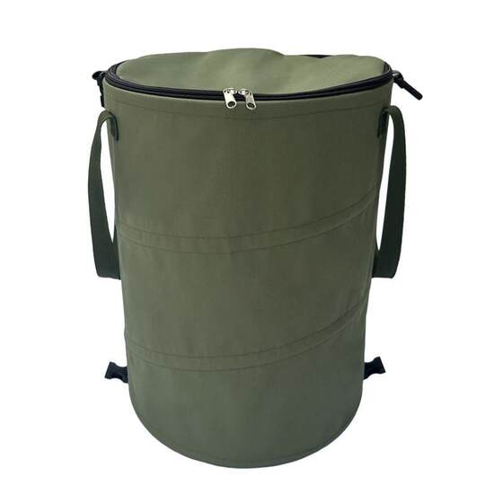 
Camping storage folding trash can with lid Large villa courtyard gardening outdoor bin thickened Oxford cloth garbage rack