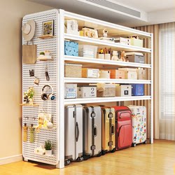 Household Storage Rack, Multi-Layer Balcony Rack, Luggage Storage Rack, Kitchen Utility Room Storage Rack, High-Legged Iron Rack