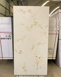 New Customer Discount of 600× 1200m on Yellow Floral Tiles with a Pastoral Vintage Style for Background Walls, Featuring a High-End Dark Floral Pattern