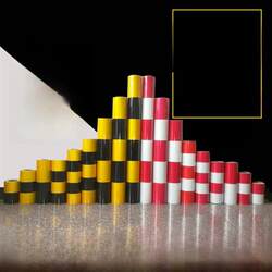 Red and white reflective film black and yellow column warning pile telephone pole reflective sticker traffic safety power supply anti-collision reflective strip light