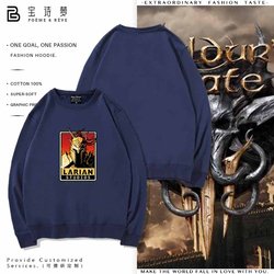 Larian Studios Game Development Merchandise Customizable Pure Cotton Crew Neck Sweatshirt Long Sleeve
