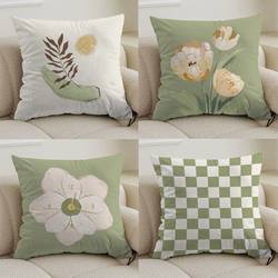 Scandinavian ins Fresh Modern Minimalist Sofa Bedroom Cushion Living Room Sofa Backrest Bedside Pillowcase Cushion Pillow