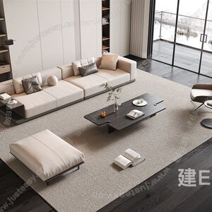
European light luxury furniture rental house furniture office sofa coffee table combination set fabric sofa three-seat business