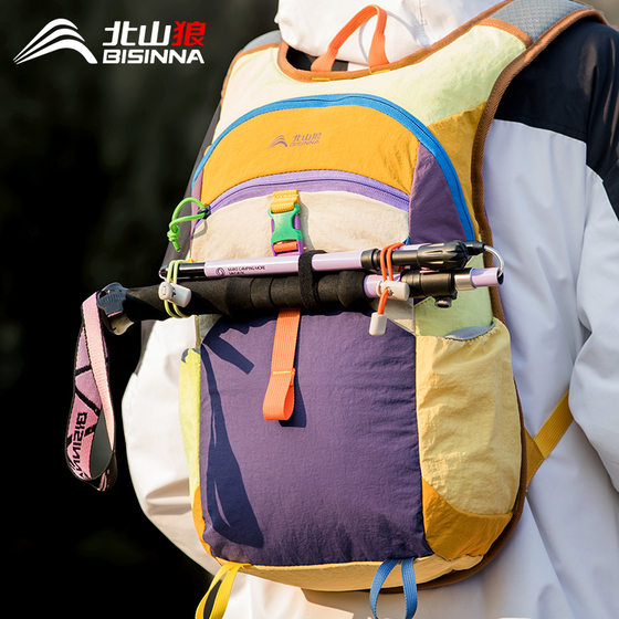 
Beishan Wolf Travel Bag Large Capacity Backpack Men and Women Outdoor Mountaineering Bag Leisure Fitness Bag Multi-functional Cycling Bag